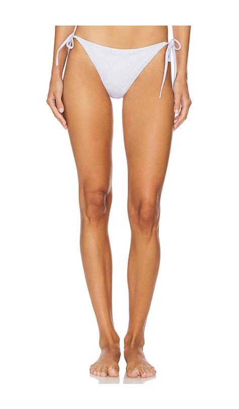 Solid Striped The Iris Bikini Bottom In Lilac Revolve