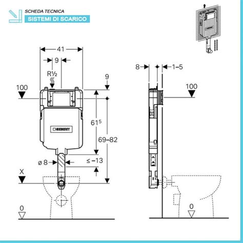 Geberit Cassetta Wc A Pavimento E Pareti In Muratura Sigma