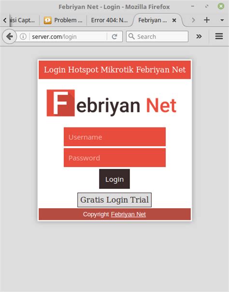 Cara Mengganti Template Halaman Login Hotspot Mikrotik Blog Febriyan