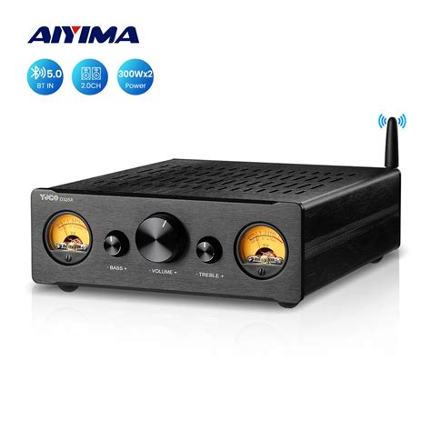 AIYIMA TPA3255 Amplificador De Pot Ncia Bluetooth VU Meter 2 0