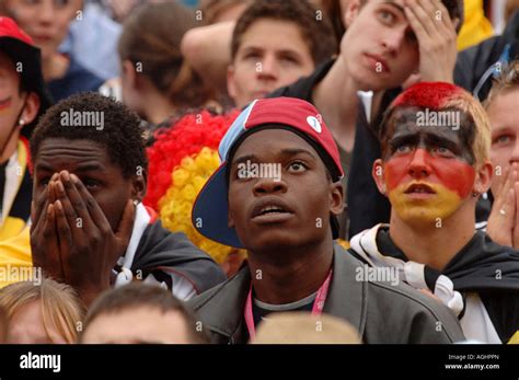 German football fans at the FIFA World Cup 2006, Berlin, Germany Stock ...