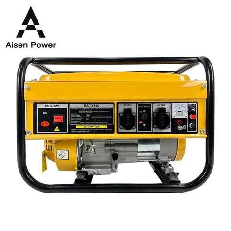 Aisen Power 5kw 6kw Air Cooled Silent Power Gasoline Petrol Generator