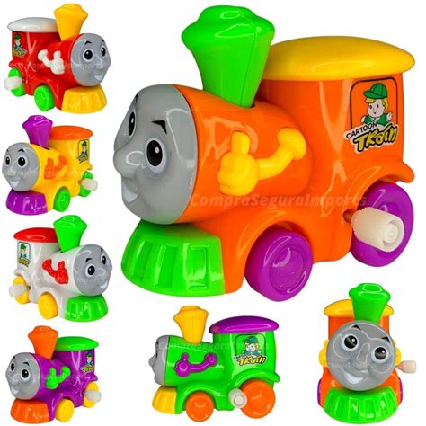 Trenzinho De Brinquedo Infantil A Corda Trem Piui Locomotiva Submarino