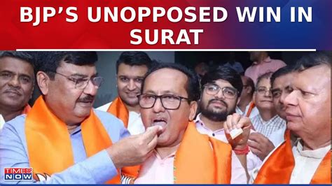 Bjp Marks First Poll Victory As Mukesh Dalal Win Surat Lok Sabha Seat