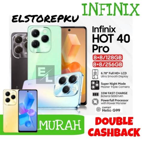 Jual NEW INFINIX Hot Pro NFC GB Ram Up To GB Chipset Helio Gaming G