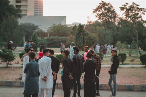 Busy People on a Park · Free Stock Photo