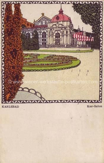 Litho Ww Karlsbad Karl Schwetz Wiener Werkst Tte Postkarten