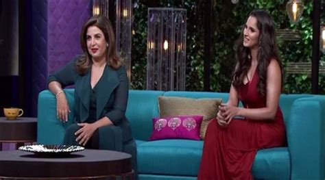 Koffee With Karan Season 5 Farah Khan And Sania Mirza Set Karan Johar