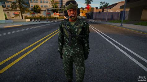 Skin Exercito Brasileiro Cavalaria Blindada 3 Para GTA San Andreas