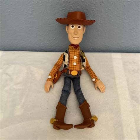 Disney Pixar Toy Story Pull String Talking Sheriff Woody With Hat