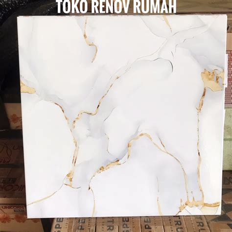 Jual SEALER Keramik 50x50 Putih Motif Carara Glossy Keramik Lantai