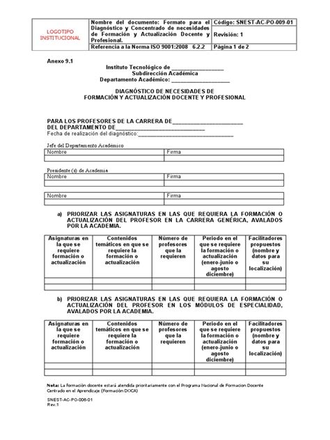 Detección De Necesidades De Capacitación Pdf Aprendizaje Modificación De Comportamiento