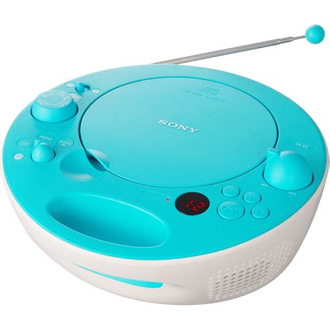 Sony Zs E Colorful Cd Boombox With Am Fm Tuner Aqua Zs E Aqua