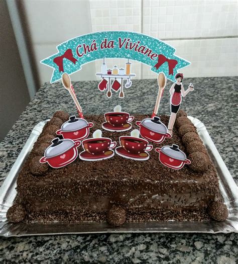 Topper De Bolo Cha De Panela Compartilhar Bolo