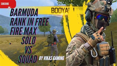 Free Fire Max Barmuda Rank Solo Vs Squad Gameplay Youtube