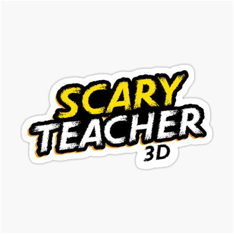 Scary Teacher Game 3d Sticker For Sale By Khafit Redbubble