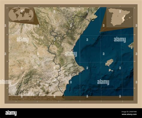 Comunidad Valenciana Comunit Autonoma Della Spagna Mappa Satellitare