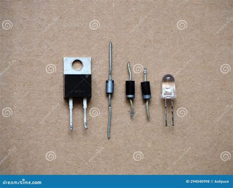 Semiconductor Silicon Diodes Stock Photo - Image of electronics, spare ...