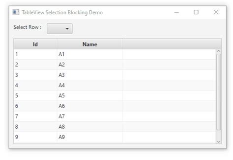 Tableview Javafx Table View Block Selection Events But Only The Ones