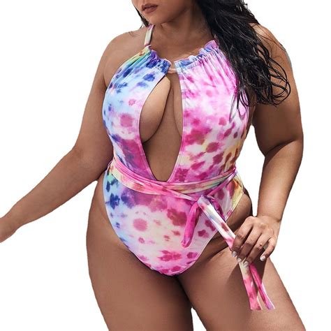 Willbest Bikini Set Summer Swimsuit Plus Size Printed And Dyed