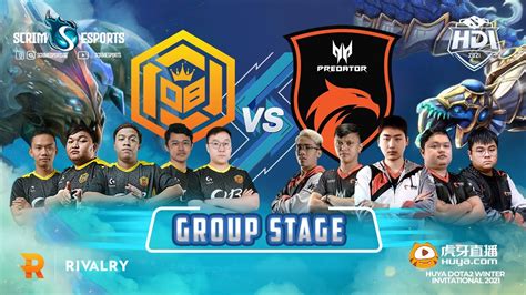 Ob Neon Vs Tnc Predator Huya Dota Winter Invitational Group