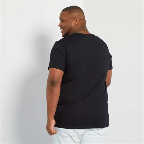 T Shirt Imprim Co Con U Grande Taille Homme Blanc Kiabi