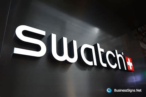 D Led Front Lit Signs With Painted Acrylic Letter Shell For Swatch