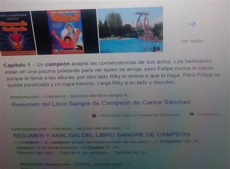 Libro Sangre De Campeon Resumen De Capitulo Brainly Lat