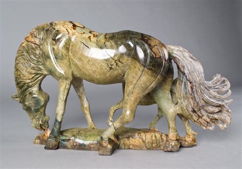 A Fine Chinese Carved Jade Horse Sculpture