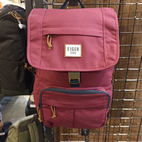 Jual Tas Ransel Eiger X CARAVEL CANVAS 20L Bag Burgundy 91000 5806