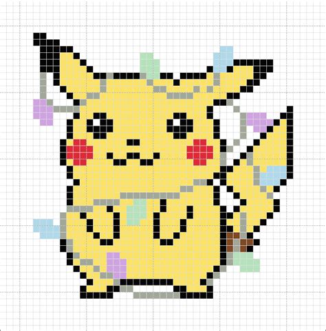 Coleção 51 Gráficos do desenho Pokémon em Ponto Cruz Ponto cruz