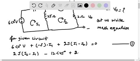 Solved Use Mesh Analysis To Find O In The Circuit Shown In Fig P