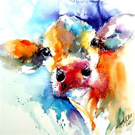 Cow Painting by Natalie Graham