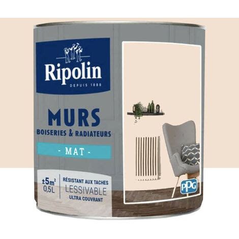 Peinture Murs Boiseries Radiateurs RIPOLIN Cassonade Mat 0 5 L