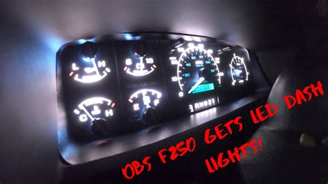 Obs F250 Gets Led Dash Lights Youtube