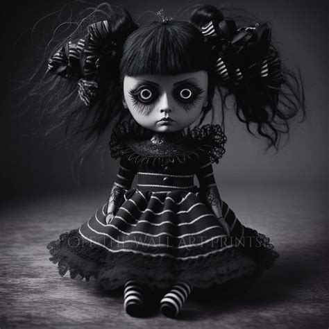 Blythe Doll Creepy Doll Horror Art Ai Art Goth Art Creepy Etsy