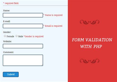 Form Validation Using Php Formget