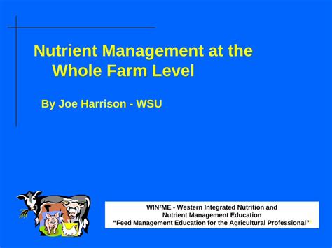 PDF Nutrient Management At The Whole Farm Level DOKUMEN TIPS