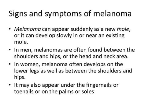 Malignant Melanoma Symptoms And Signs: Understanding the Warning ...