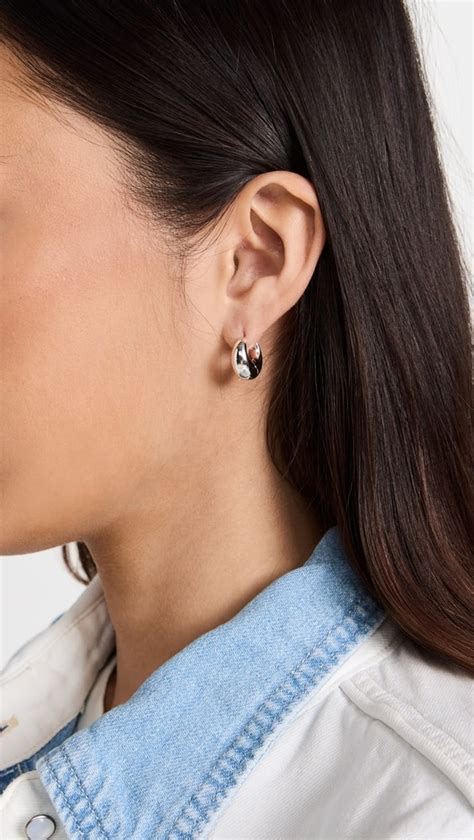 Madewell Puffy Hoop Earrings Shopbop