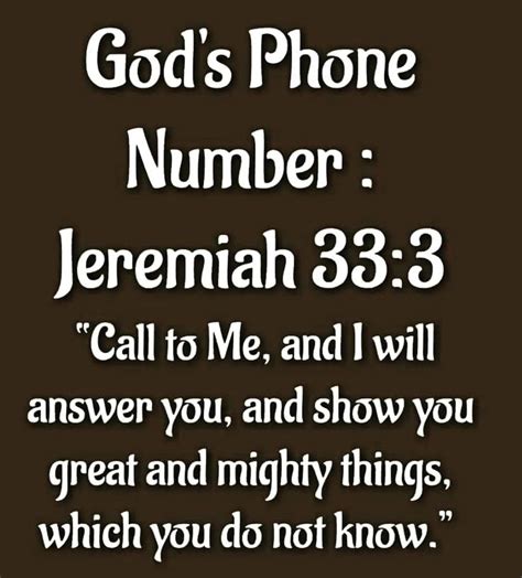 A Bible Verse With The Words God S Phone Number Jeremah Call To Me