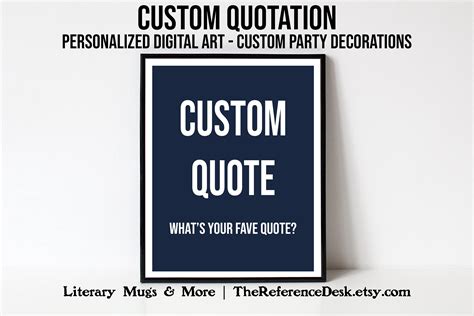 Custom Quote Personalized Printable Gift Custom Wall Art - Etsy