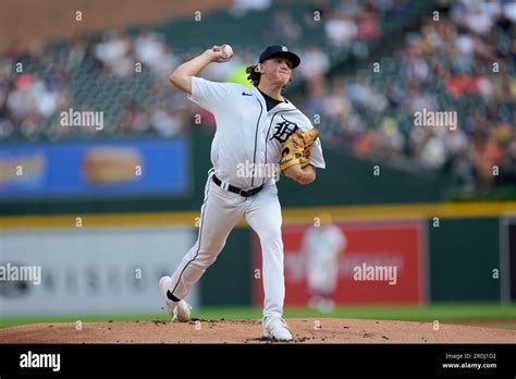 Detroit Tigers Pitcher Reese Olson Throws Against The San Diego Padres