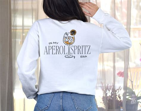 Aperol Spritz Era Sweatshirt Cocktail Crewneck Sweater Etsy