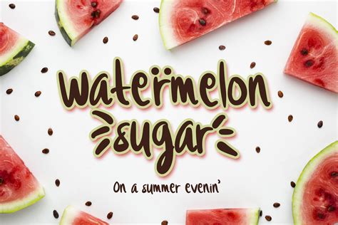 Watermelon Sugar Font By Tinyhandletter · Creative Fabrica