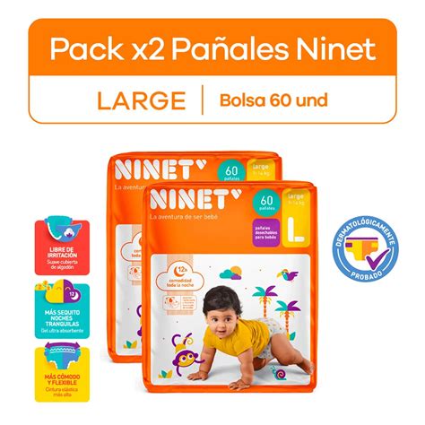 Pañales Ninet Super Mega Talla L Pack Inkafarma