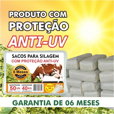 Sacos De Silagem Branco 51x110 C abraçadeiras 50 Unid MercadoLivre