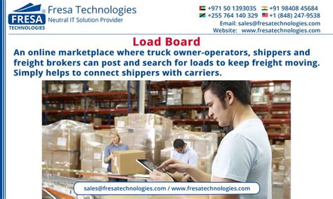 Load Board | Online Marketplace for Truck Owner-Operators, Shippers, and Freight Brokers