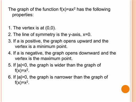 Quadratic functions | PPT