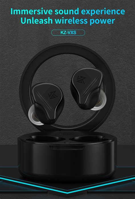 Kz Vxs Tws Bluetooth Fones De Ouvido Sem Fio Earbud Aptx Esportivos